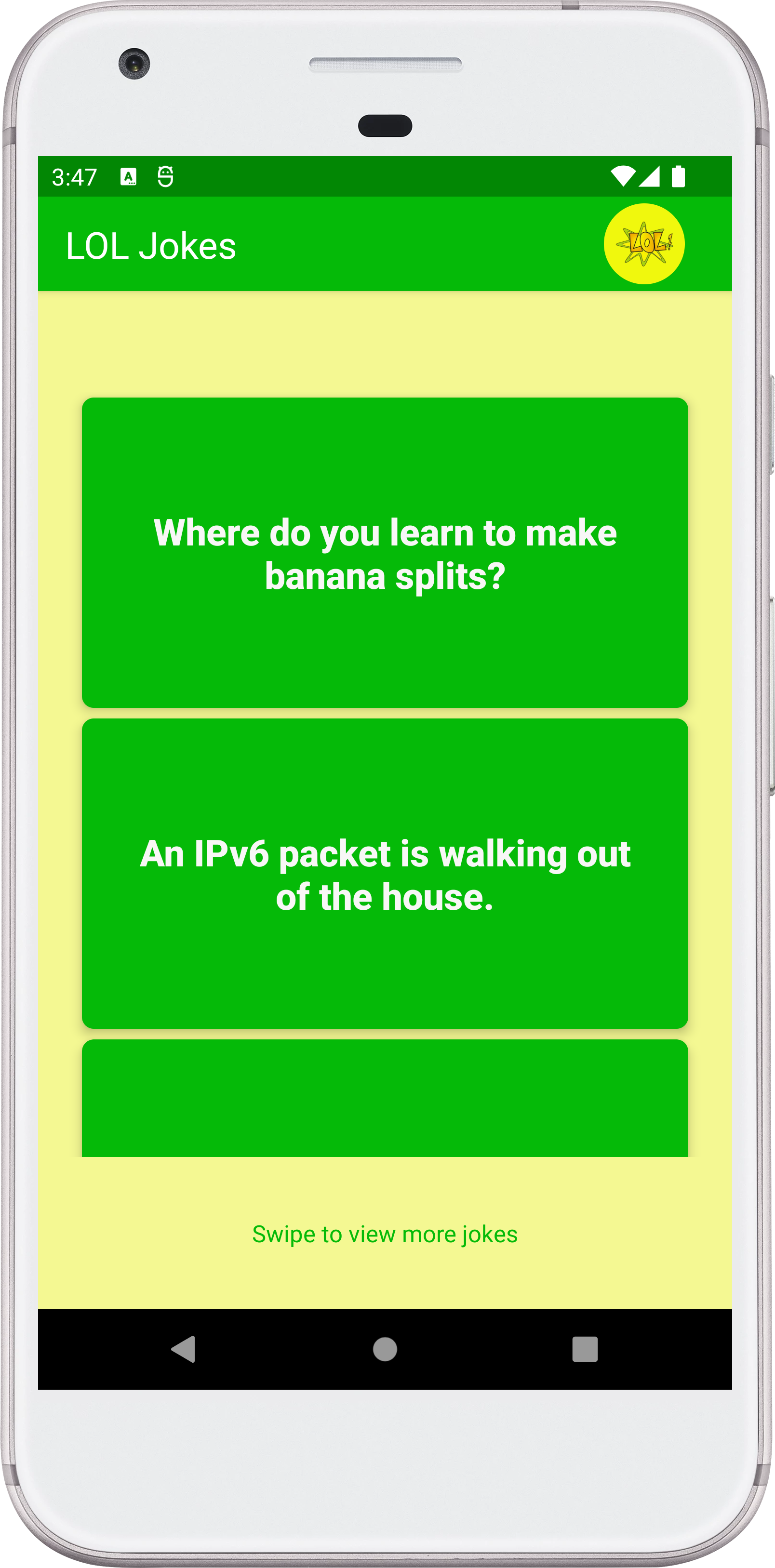 Image of the Joke Generator App